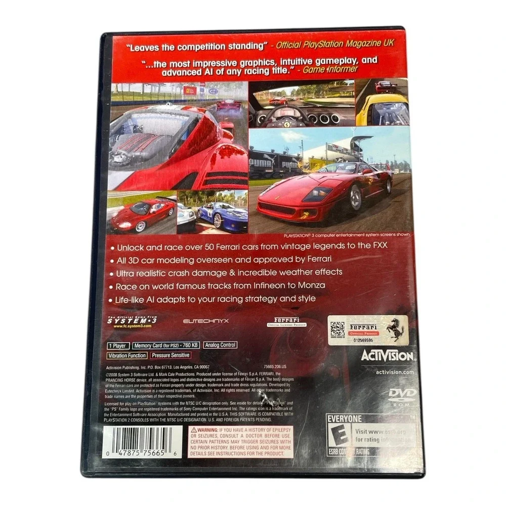 Ferrari Challenge Trofeo Pirelli System 3 PlayStation 2 Video Game